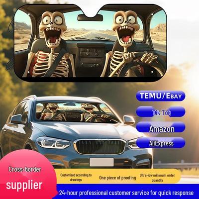 Universal Foldable Car Windshield Sun Visor for Heat and Sun Protection
