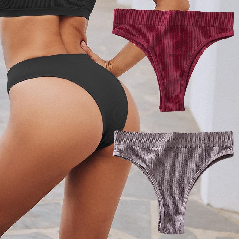 

2 шт./компл. бесшовные трусики женские сексуальные бразильские трусики с низкой талией женские однотонные дышащие нижнее белье женское мягкое интимное белье L-XL&2pcs