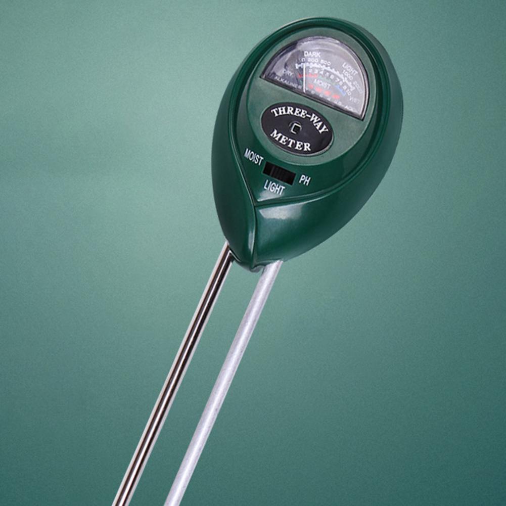 3 in 1 Soil Garden PH Meter Sunlight PH Tester Garden Flowers Soil Moisture Sensor Plants Acidity Humidity PH Monitor Detector