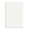 Recambio para Cuaderno de Hojas Sueltas Partner Cuatro Lados: B5 y A5, 26/20 Agujeros, Papel Cuadriculado Rayado