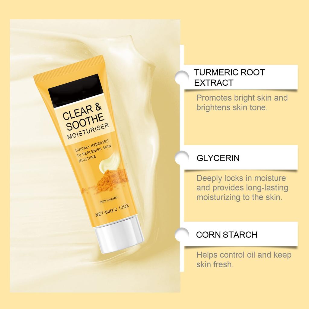 Clear Face Cream Soothing Moisturizer Oil-Free For Impure Sensitive Skin.