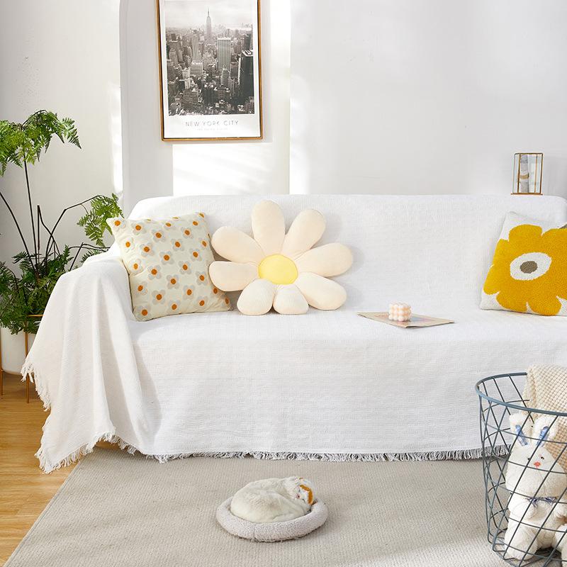 Полотенце для дивана из хлопка и льна — фото 6