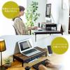 Sanwa Direct Monitor Stand with Drawer, A4 Storage, 54cm Wide x 25cm Deep x 12.5cm High, Wooden, 100-MR166