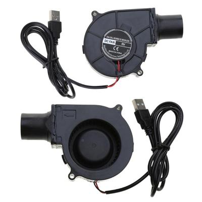 New 7530 7cm 5V USB Portable BBQ Fan 2600RPM 1.5W Power for Picnic Camping Air Blower Outdoor Activities