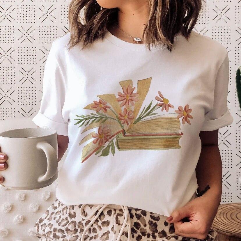 MAGIC FAIRY TALE Summer Woman T Shirt Cute Printing Design Oversized Short Sleeve Comfort Female Tee Gift White Girl Clothes