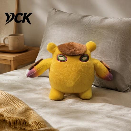 Portable Stress Relief Toys Mini Plush Squeeze Toy, Cute Soft Stuffed Figure, Decorative Cartoon Ornaments Desk Decor, Collectible Trinkets for Kids,