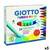 Marqueurs - Giotto - Turbo Maxi - Multicolore - 5 Unités