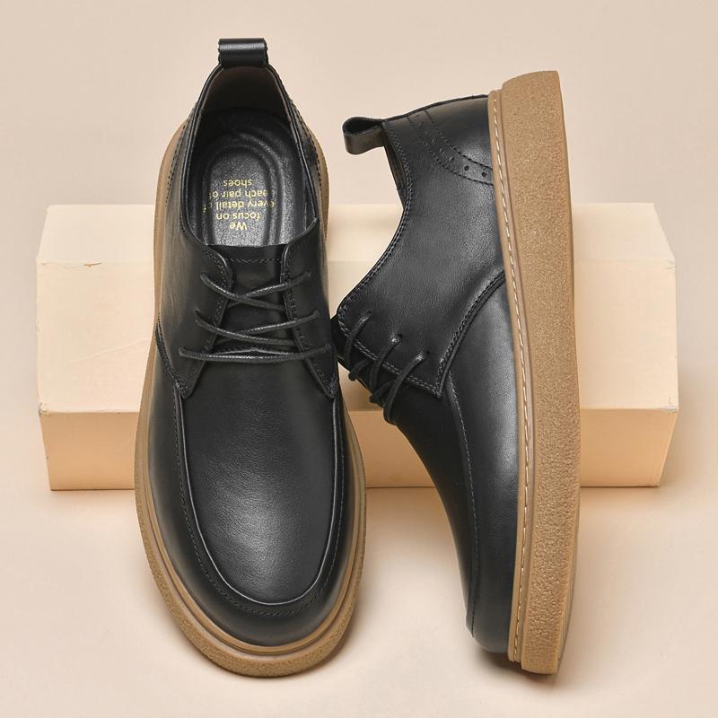 Neue Luxusmarke Herren Freizeitschuhe Leichtes Fahrschuhwerk Echtes Leder Herren Sneaker Atmungsaktive Wanderschuhe