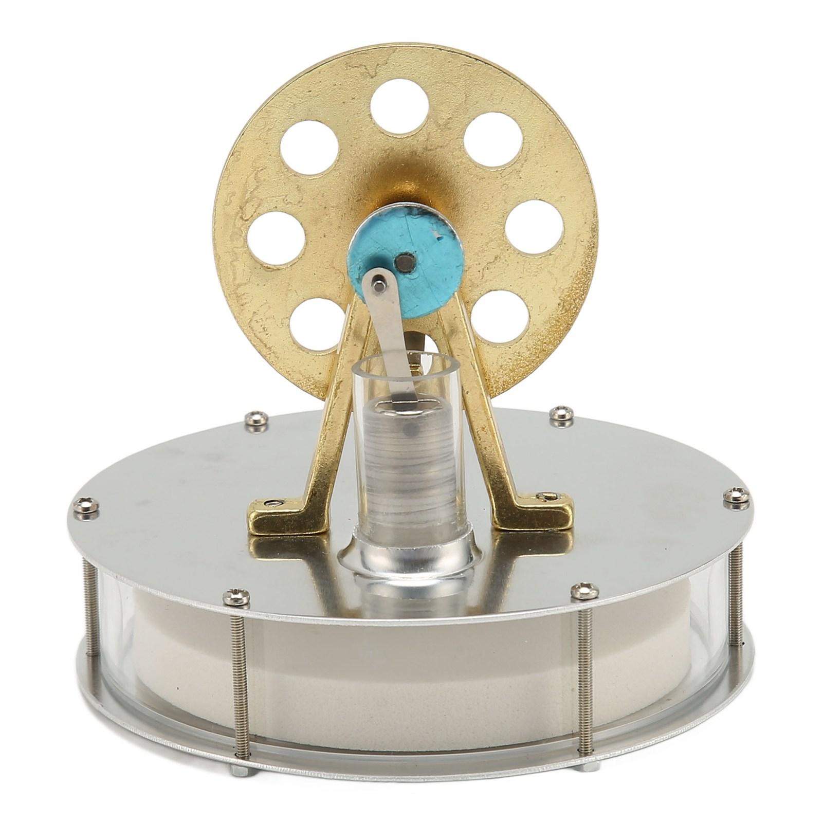 Двигатель Стирлинга Модель двигателя Низкотемпературный серебристый цинковый сплав — фото 4