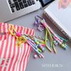 Dopamine Bohemian Tassel Pendant Colorful Ethnic Style Pendant Braid Rope Bag Charms  Bag Hanging