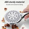 1pc Large Water Outlet Handheld Shower Head -5 Adjustable Water Flow Modes, Water-saving Design, Easy To Install, Bathroom Hardware Accessories