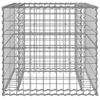 VidaXL Panier de gabions argenté 70x70x65 cm fer galvanisé, cage en gabion, pierre de gabion, jardinière de gabion, gabion, 364850