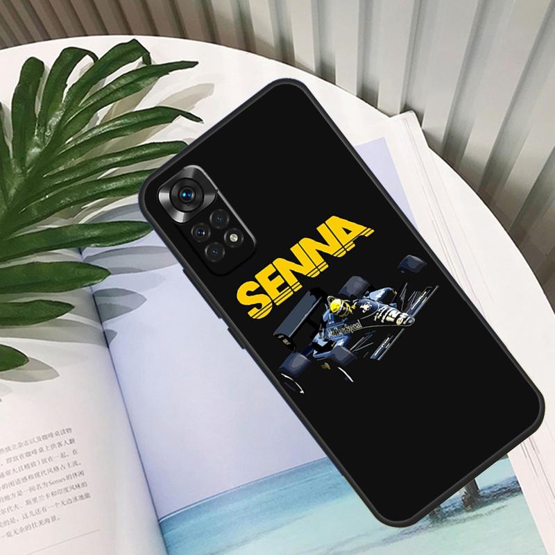 Racing Ayrton Senna Cover For Xiaomi Redmi Note 11 12 10 9 8 Pro Note 11S 10S 9S Redmi 10C 10A 9C 12C Back Case