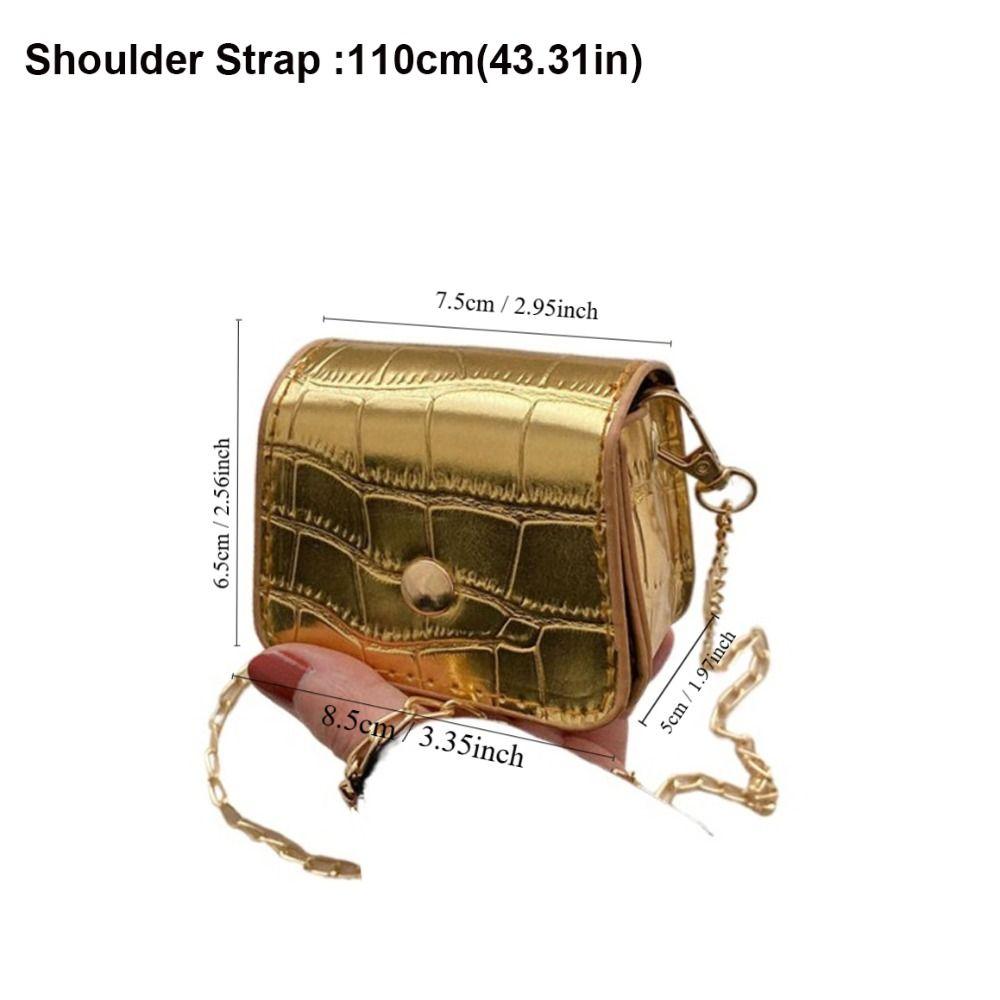 Mini Shoulder Bag Fashion Lipstick Crossbody Bags PU Simplicity Versatile Chain Shoulder Bag Handbag Girls Women