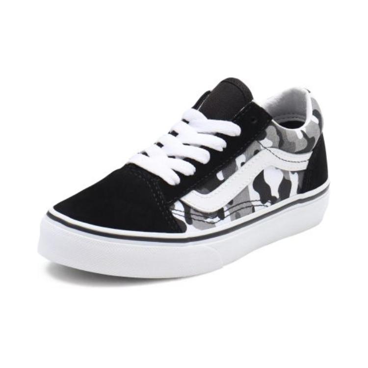 Vans Old Skool Kids Primary Camo Kids Sneakers Black True-White VN000W9T9AI