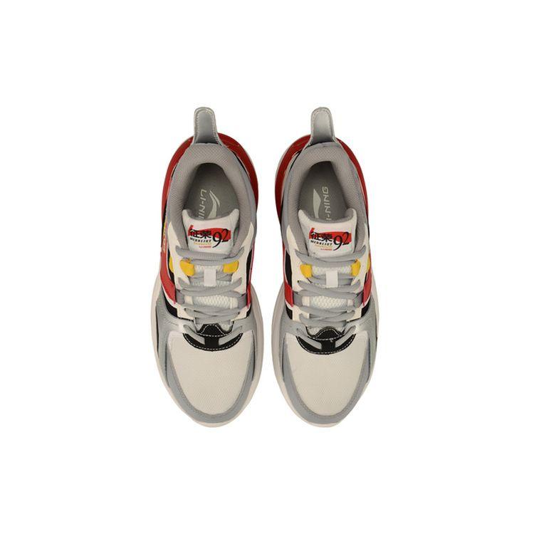 Li Ning Zheng Rong Shock Absorption Non-Slip Wear-Resistant Low-Top Sports Casual Shoes Women Sneaker White Gray AGLP086-1