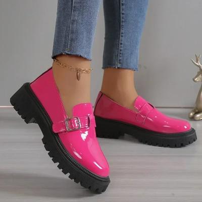 New Comfortable Shoes for Women 2024 Autumn Platform Women's Flat Shoe Casual Slip-on Loafers Solid Mary Jane Flat Shoes Ladies