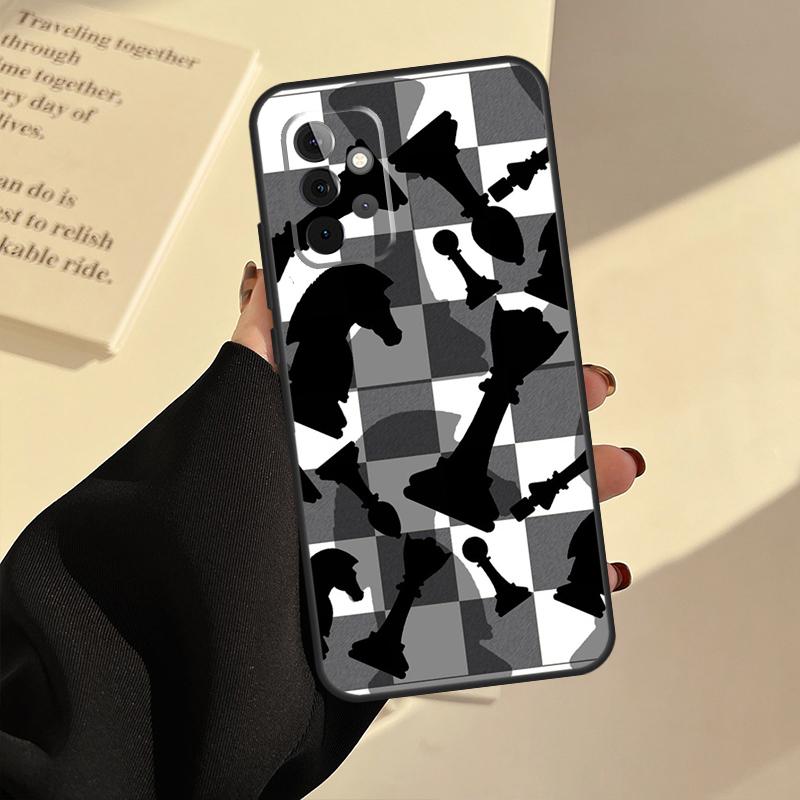 Chess Case For Samsung Galaxy A54 A34 A14 A13 A33 A53 A73 A51 A71 A50 A12 A22 A32 A52 A72 Cover