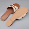 Fashion Fashion Canvas Belt Buckle Designer Slippers Women Comfortable Lightweight Slide Sandals Summer Elegant Peep Toe Flat Sandals