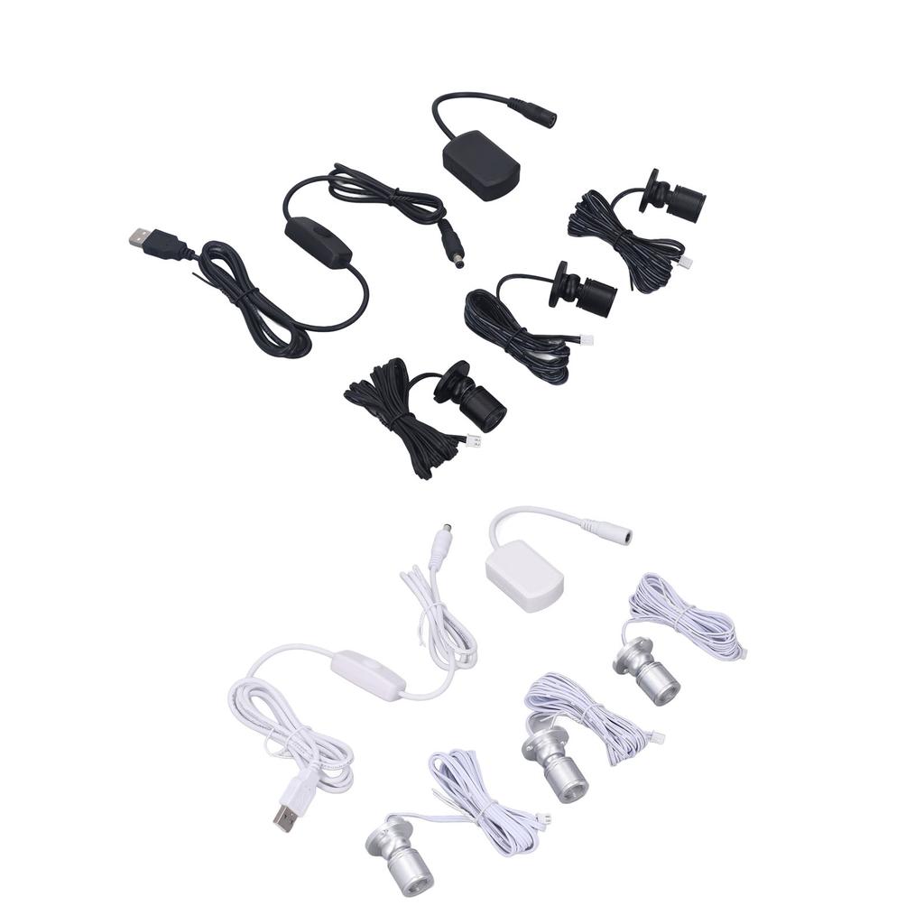  LED bodová světla 5V USB vitrínové osvětlení 1 až 3 stmívatelné světlo do malé skříňky na šperky C