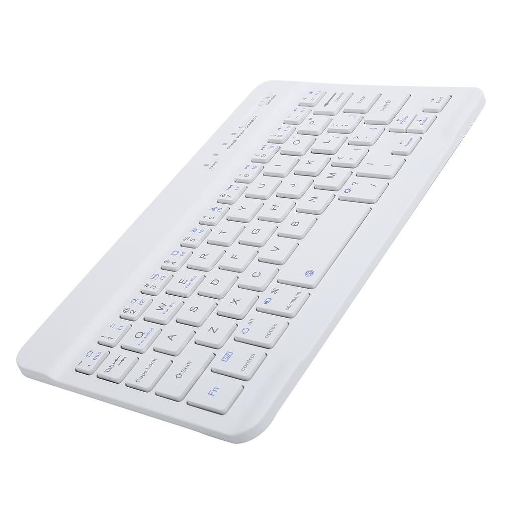 Mini Tastatur Bluetooth Bærbar 59 Taster Nettbrett Datarekvisita Hvit 7in HB028