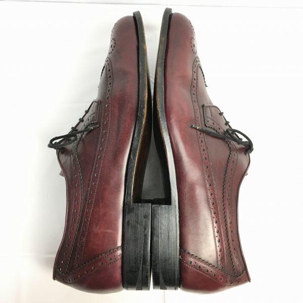 80s-90s Vintage Rare LORY PED Long Wingtip Business Shoes Burgundy Big Size 29.0-30.0(USED)
