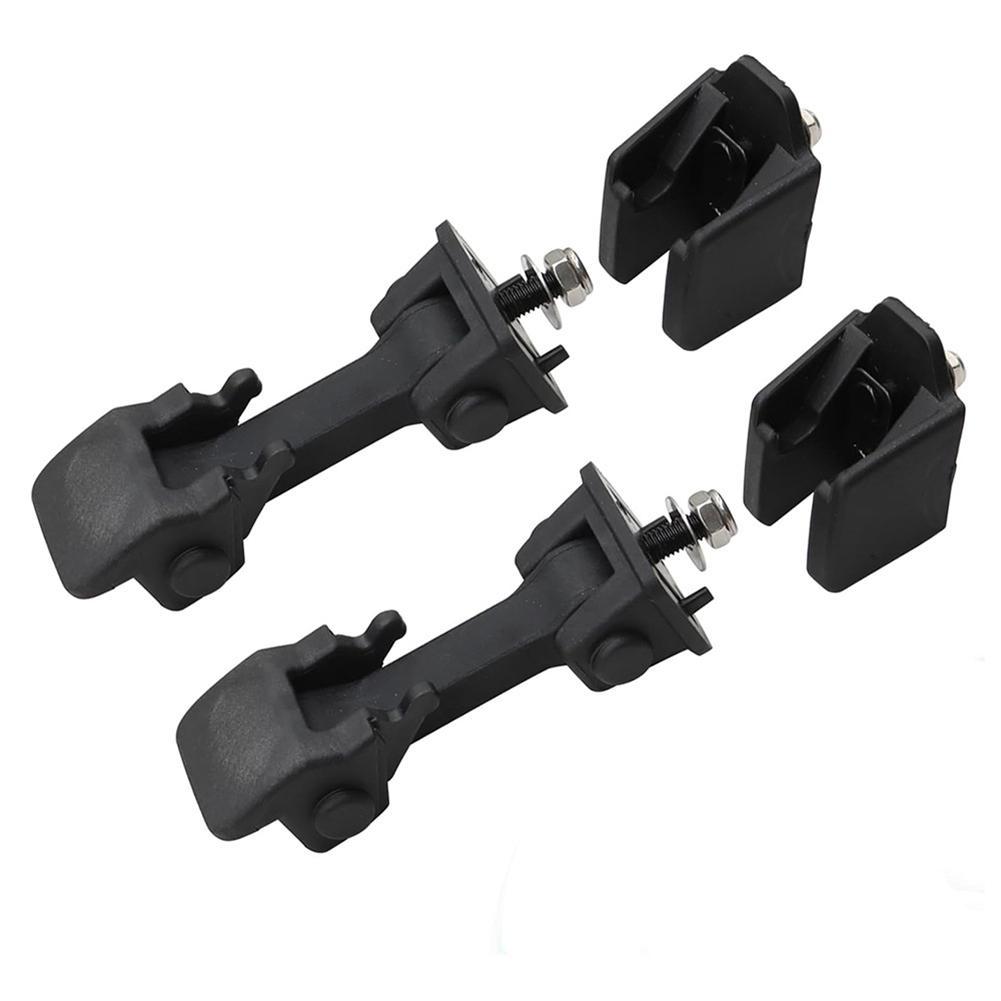 Pair Front Hood Latch Catch and Bracket for Jeep For Wrangler TJ 1997 2006 Replacement Part 55395652AC 55176636AD