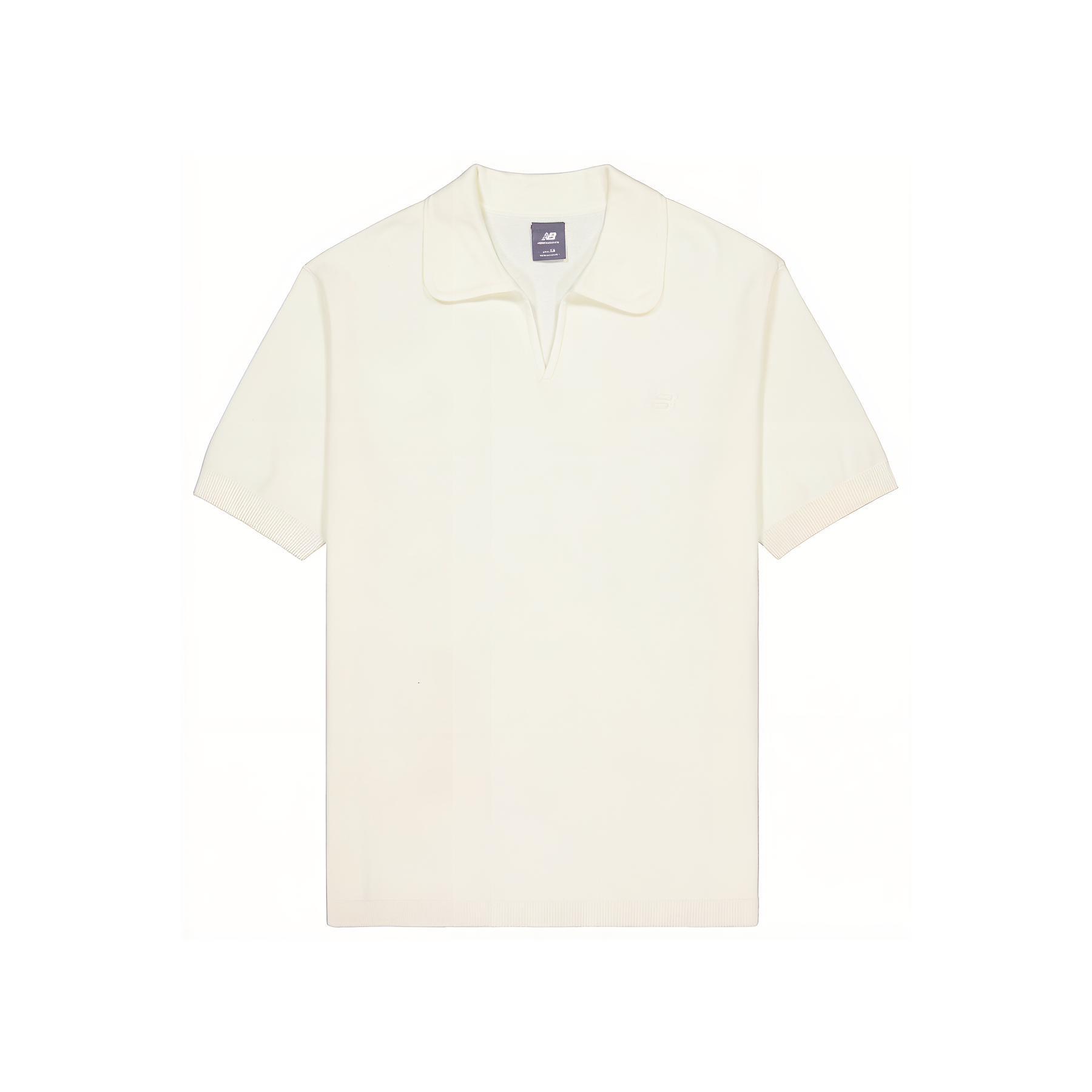 New Balance Polo Shirt Unisex Ivory White NFE28053-IV XL