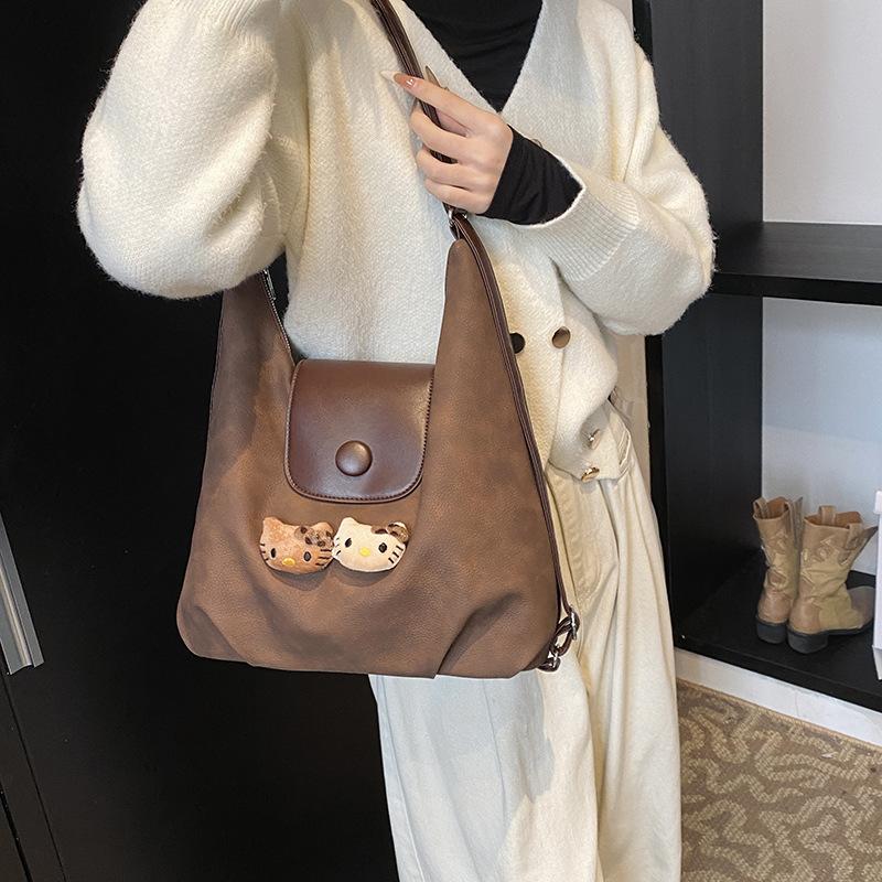 Backpack Women's Large Capacity 2025 New Casual Niche Design Multifunctional Crossbody Bag Dumpling Bag Backpack