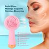 Rechargeable Cross-Border Electric Facial Cleansing & Massage Brush with Rotating Silicone for Deep Pore Cleaning