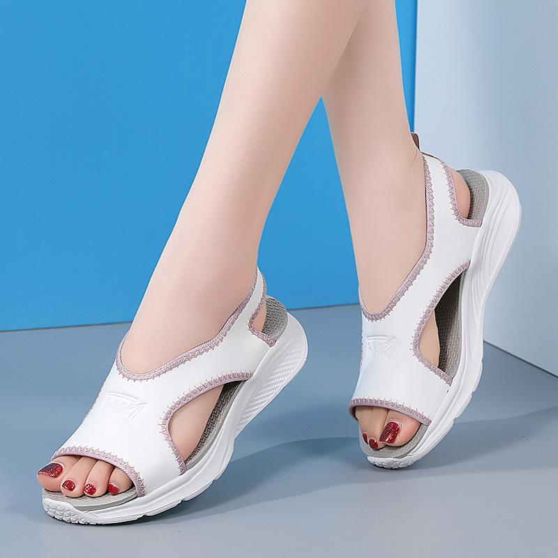 Grote maat zomer damessandalen Dames wiggen Strandsandalen Instappers Damesschoenen