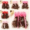 2Pcs Wavy Kids Hairpin Wig Cute Wig Braid Hairpin Hair Accessories Children Hair Clip  Girls