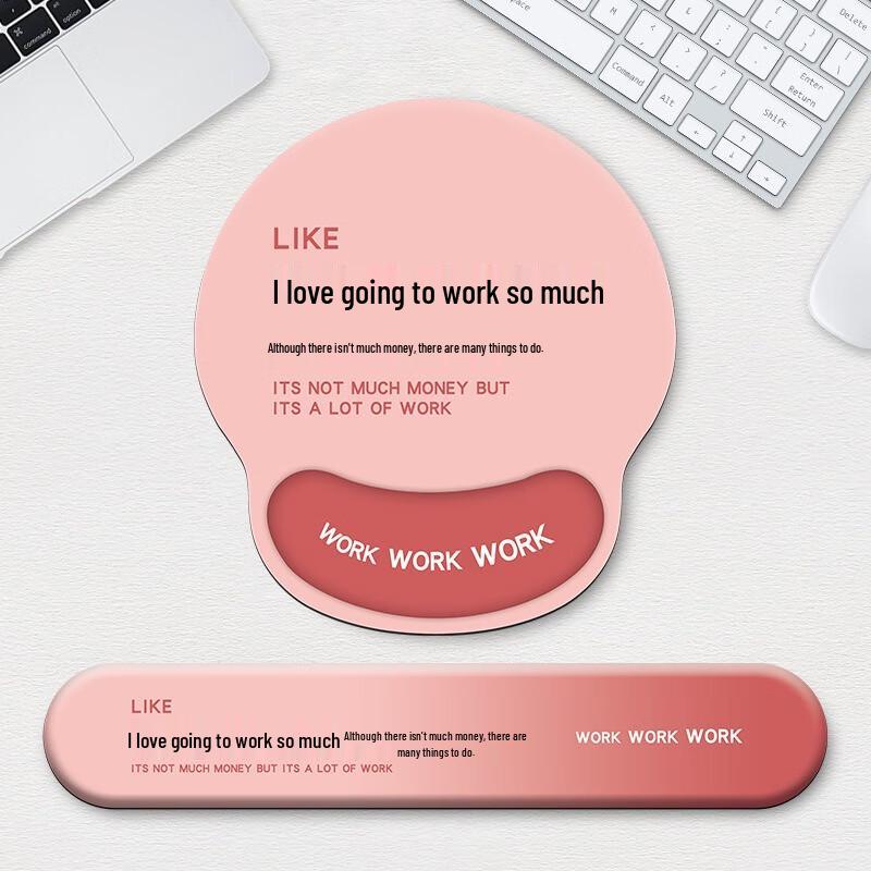 Ergonomic Mouse Pad and Keyboard Wrist Rest Set