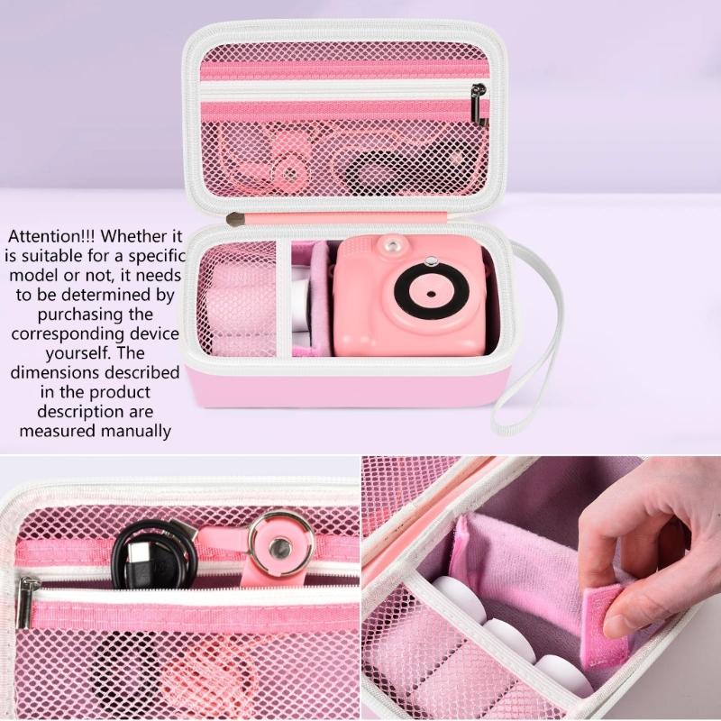 Waterproof Shockproof EVA Kids Camera Case with Wrist Strap for Print Cameras Accessories Storage and Travel