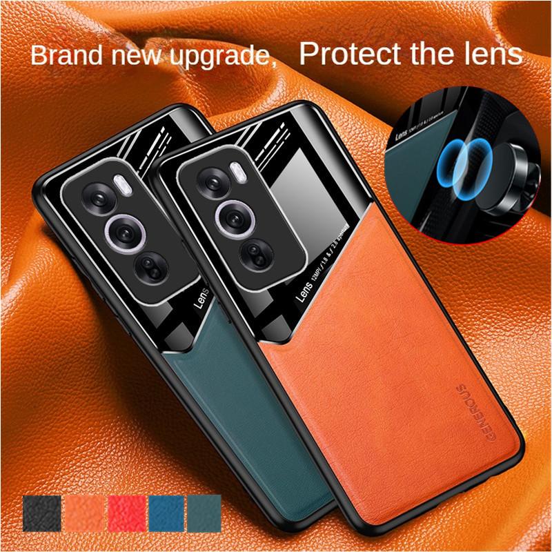 Magnetic Suction Holder Case For OPPO Reno 12 Pro 5G Reno12 F FS 5G Protective Cover Shockproof Frame Coque Fundas