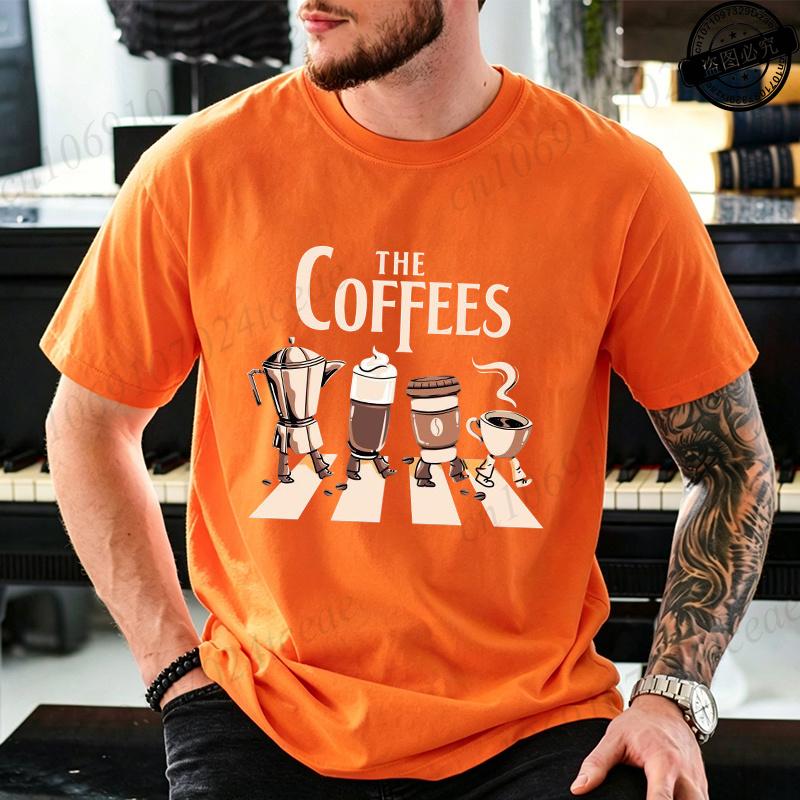 Summer Fashion Unisexs T Shirt Short Sleeve Clothing Coffee Graphic T Shirt Casual Oversized Unisex Unisex Tee Tshirts Plus Size