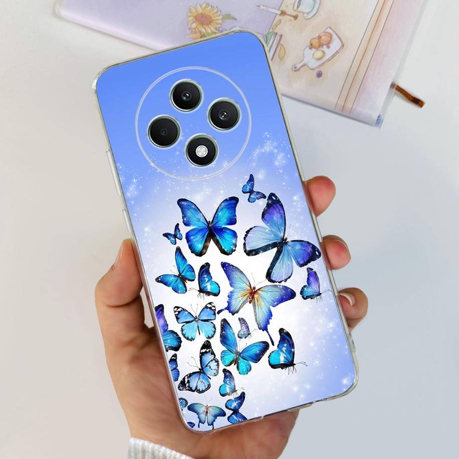 For Oppo Reno12 F Case CPH2637 Shockproof Cover Cute Cat Cartoon Soft Slim Clear Phone Cases For OPPO Reno 12F 4G CPH2687 Fundas