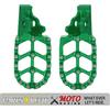 JFG RACING Motorcycle FootPegs Foot Pegs Pedals Rests CNC for KLR 650 KLR650 1987-2018 2021-2024 Green