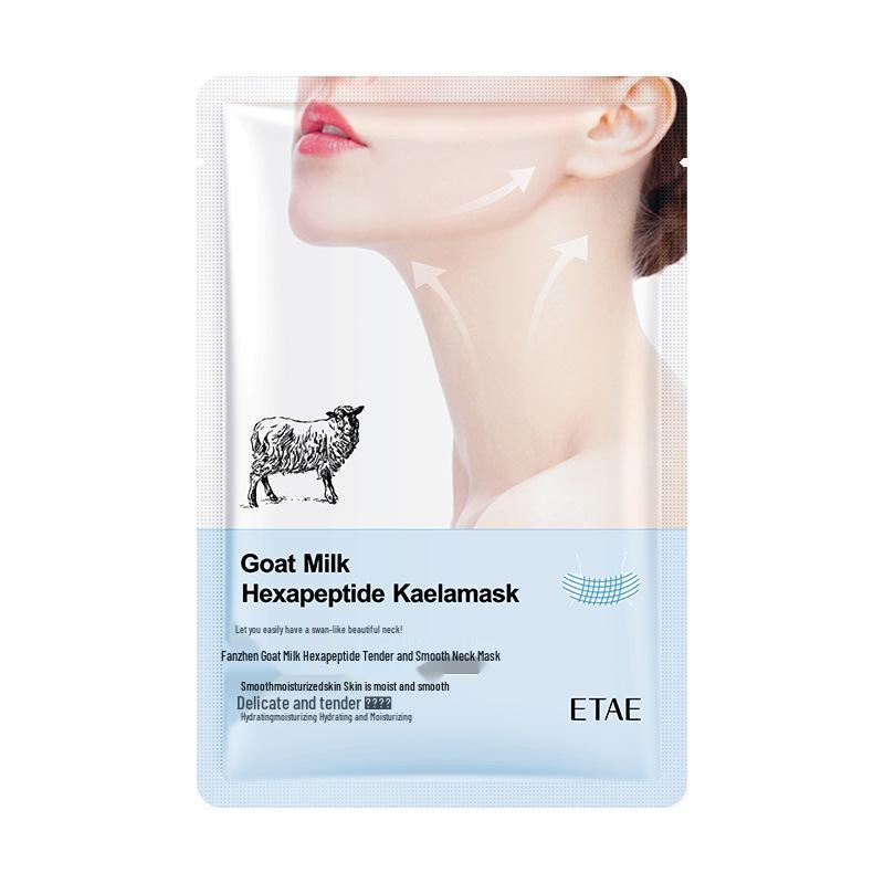 Fanzhen Goat Milk Hexapeptide Neck Mask: Elastic Hydration for Smoother, Moisturized Skin.