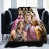 Nicholas Galitzine as Adam Prince Vintage 90s Blanket Flannel Print  Breathable Super Soft Throw Blanket for Bed Office Quilt