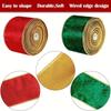 5 Yards Goldener Besatz Drahtband Leichtes Stoff Wirbelband Neu Weihnachtsgeschenk Schleifenband