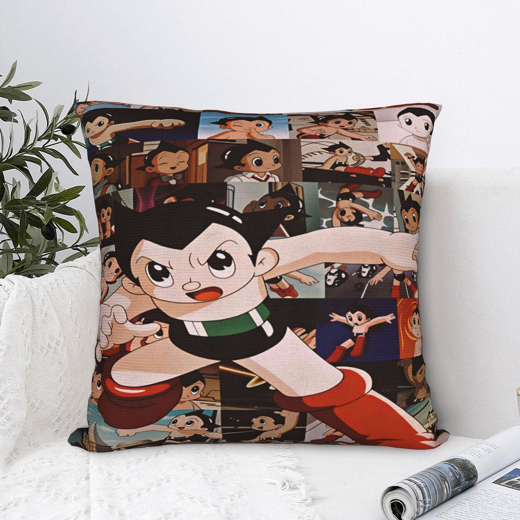 Astro Cartoon Boy Pillow Cover Soft Cushion Cover Retro Trendy Pillow Case For Living Room Chair