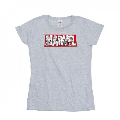 

Marvel Womens/Ladies Avengers Infill Cotton T-Shirt XXL білий