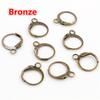 14x12mm 30pcs High Quality Silver Color Rose Gold Color Bronze Rhodium French Earring Hooks Wire Settings Base Whole Sale