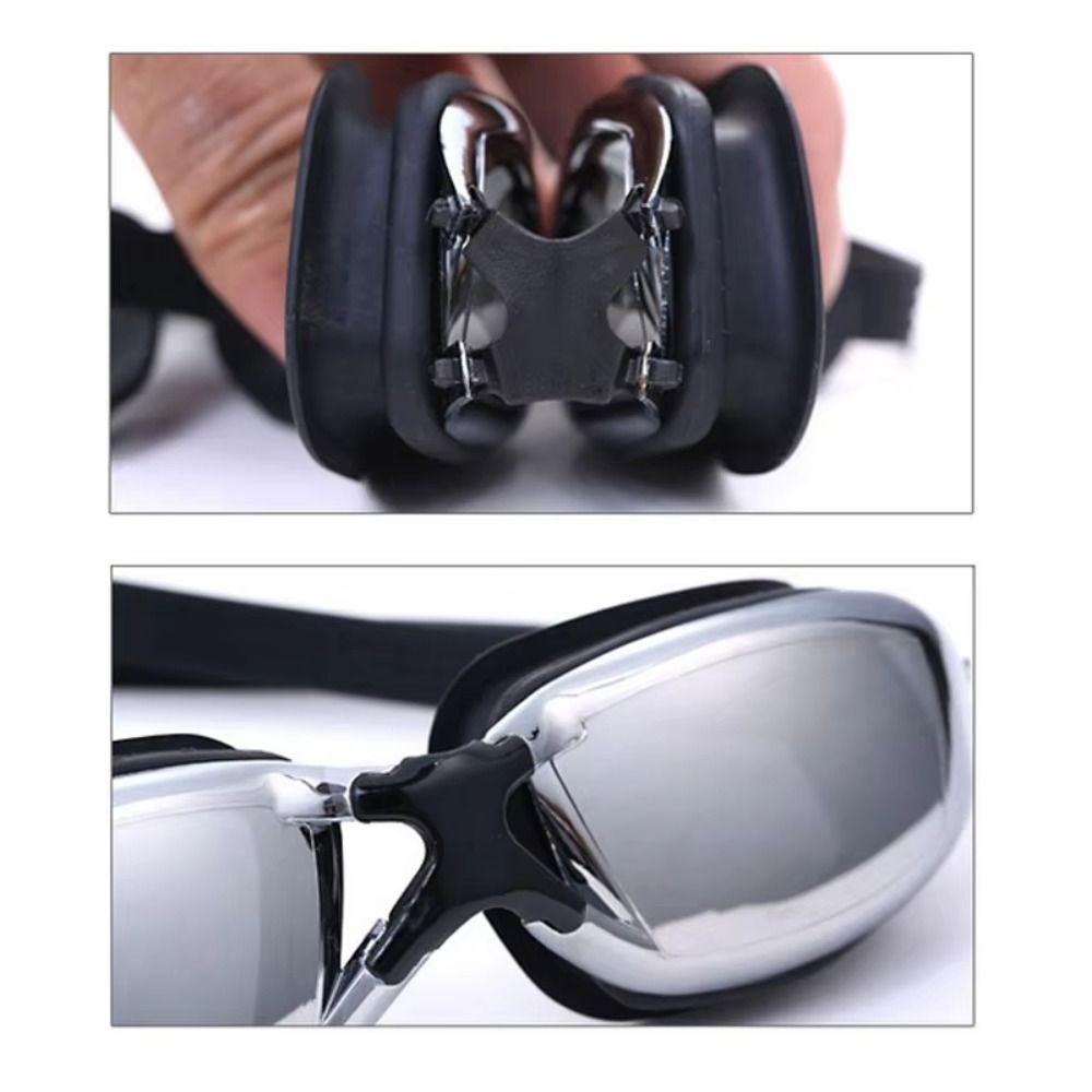 Adjustable Swimming Goggles Anti Fog Outdoor Diving Goggles Unisex Racing Goggles  Training