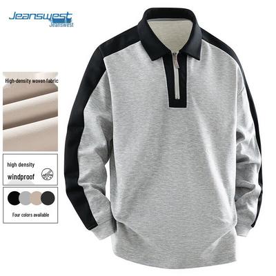Jeanswest Men's Half-Zip Polo Neck Sweatshirt