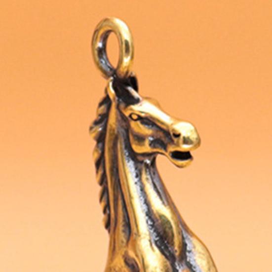 Keychain Brass Horse Design Decorative Keychain The Year of Horse Key Holder Bags Cars Wallets Accessories