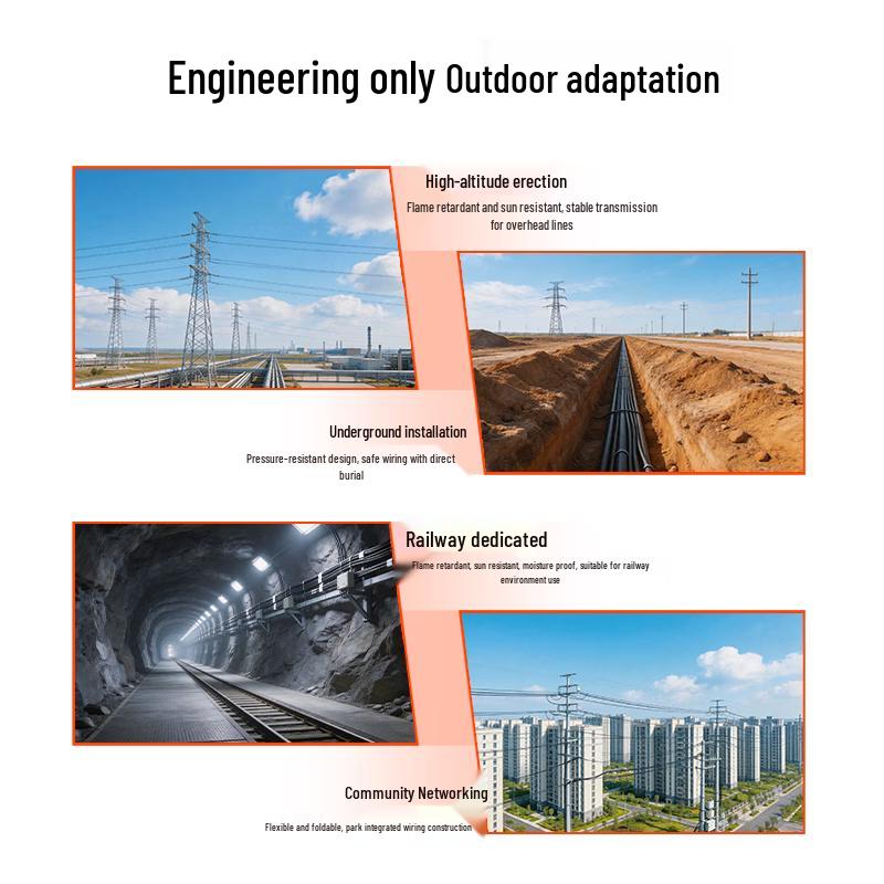 Dasheng Light Outdoor Heavy Armored Flame Retardant Railway Fiber Optic Cable