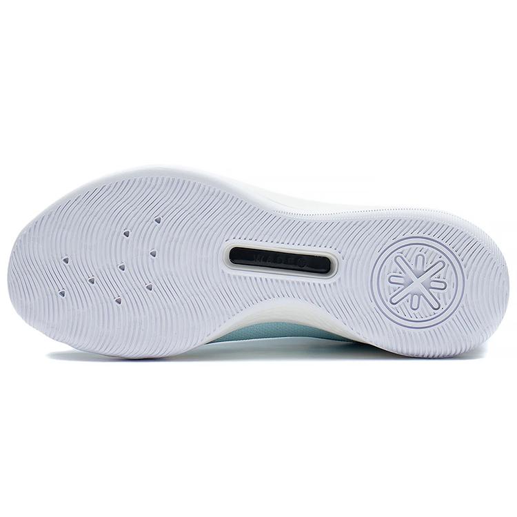 LiNing Flash 2.0 Abrasion Resistant Breathable Low Top Basketball Shoes Men's Light Ice Blue ABAS099-5