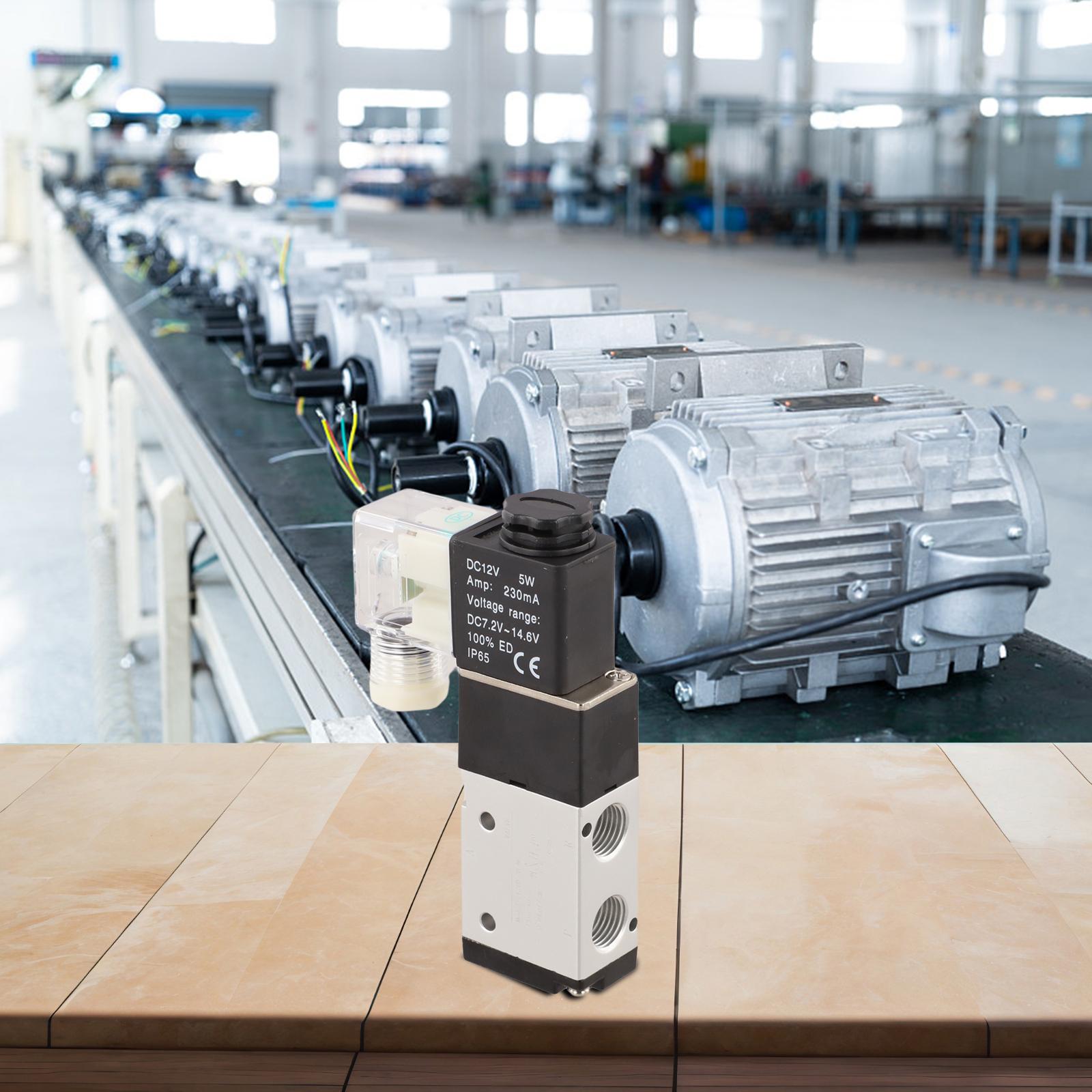 

High Quality High quality New Solenoid Valve 110*65*22mm 1PC 2 Position Accessories DC 12V G 1/4 Metal+Plastic China Mainland